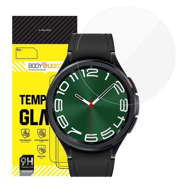 محافظ صفحه نمایش شیشه ای بادیگارد مدل GW مناسب برای ساعت هوشمند سامسونگ Galaxy Watch 6 Classic 43mm