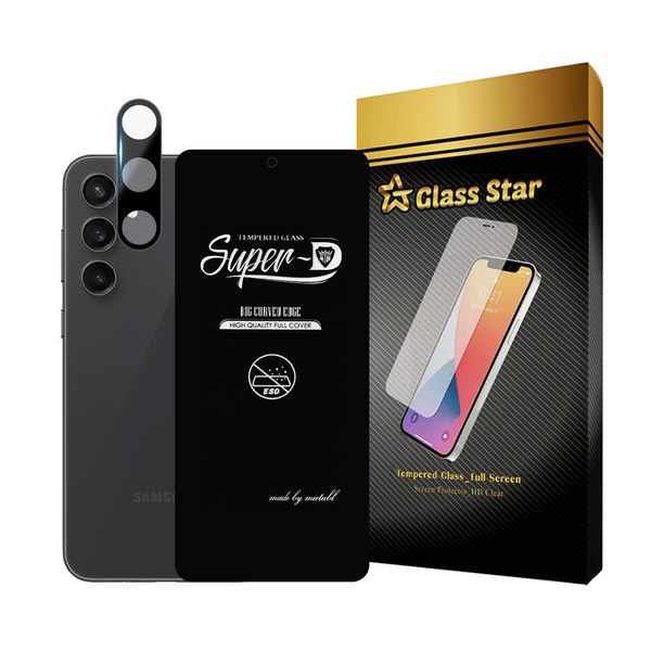 محافظ صفحه نمایش گلس استار مدل SUPLNFUGS مناسب برای گوشی موبایل سامسونگ Galaxy S23 FE 5G به همراه محافظ لنز گوشی