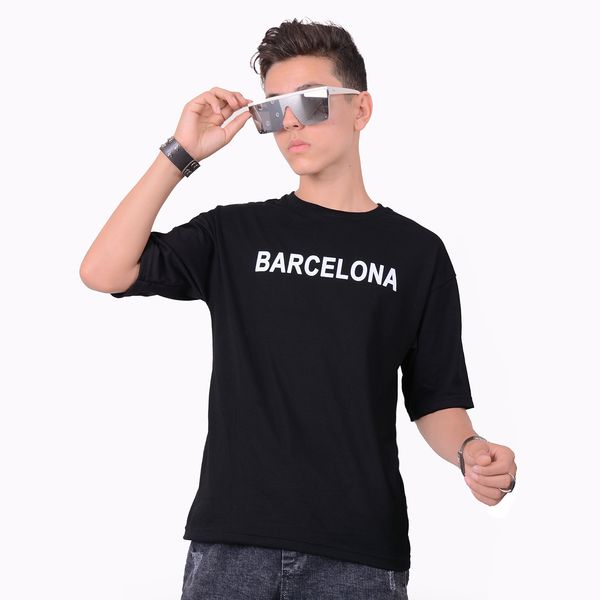 تی شرت آستین کوتاه پسرانه مدل بارسلونا