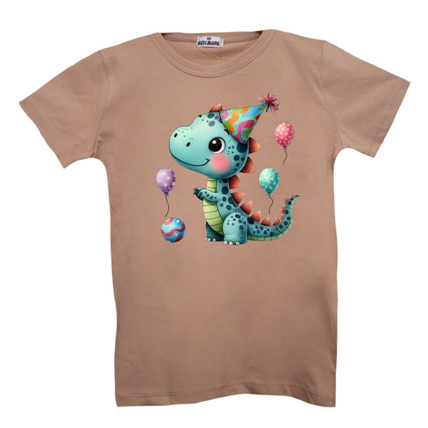 تی شرت  آستین کوتاه بچگانه مدل دایناسور کد 30