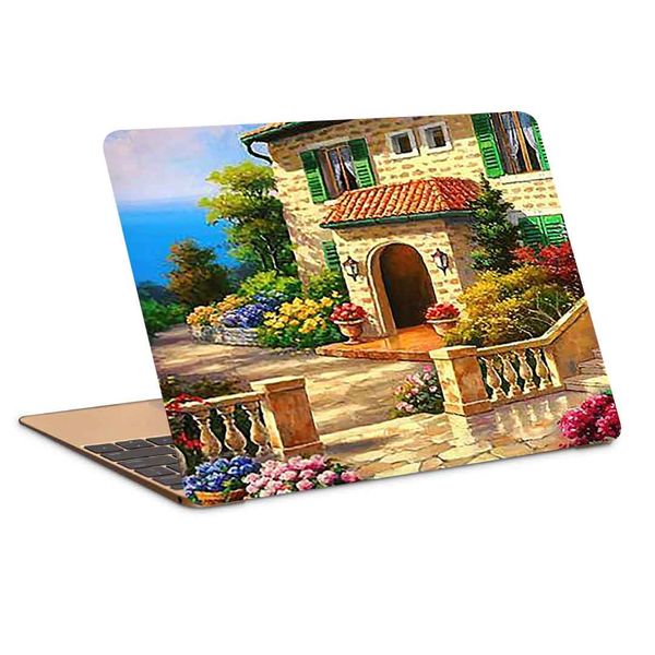 استیکر لپ تاپ طرح نقاشی یک خانه مدل P-285 مناسب برای لپ تاپ 15.6 اینچ