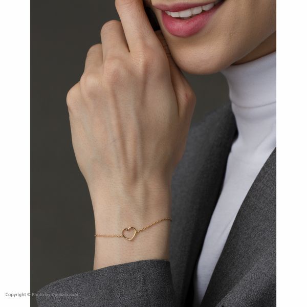 دستبند طلا 18 عیار زنانه میم سا مدل wbc221