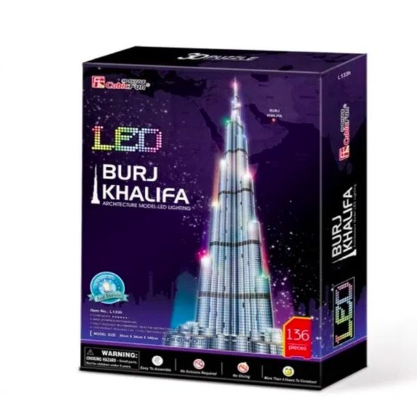ساختنی کیوبیک فان مدل پازل سه بعدی برج خلیفه