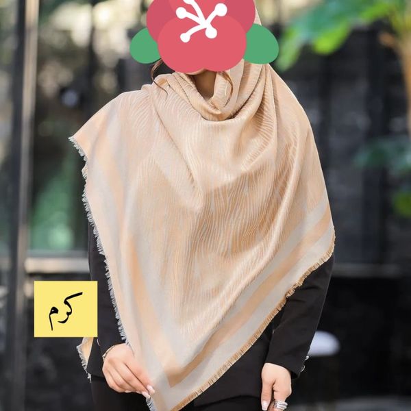 روسری زنانه مدل ابریشم ژاکارد دو رو کد 11