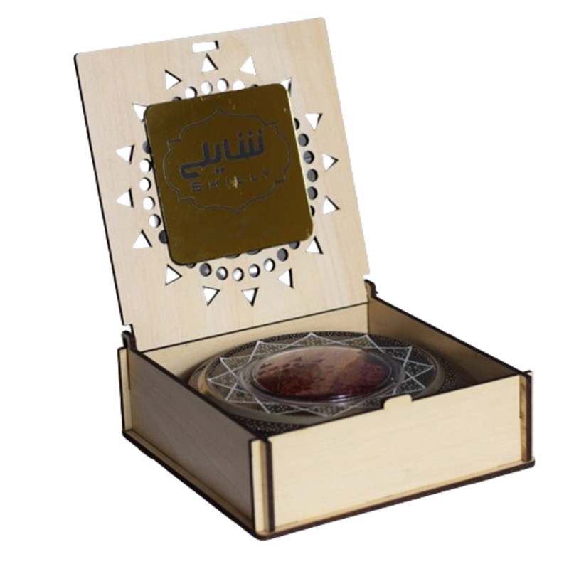 جعبه زعفران کادویی چوبی شایلی - 2 گرم