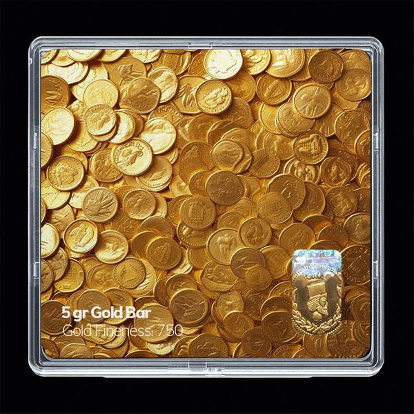 شمش طلا 18 عیار مدوپد مدل سکه کد SG11773