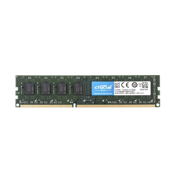  رم دسکتاپ DDR3 دو کاناله 1600 مگاهرتز CL11 کروشیال مدل M16FP ظرفیت 8 گیگابایت