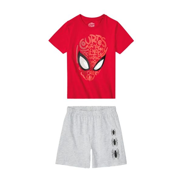ست تی شرت و شلوارک پسرانه مارول مدل SpiderMan