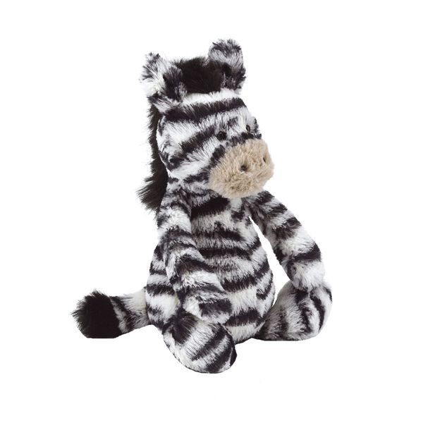 عروسک جلی کت طرح گورخر مدل Bashful Zebra کد 71 ارتفاع 27 سانتی‌متر