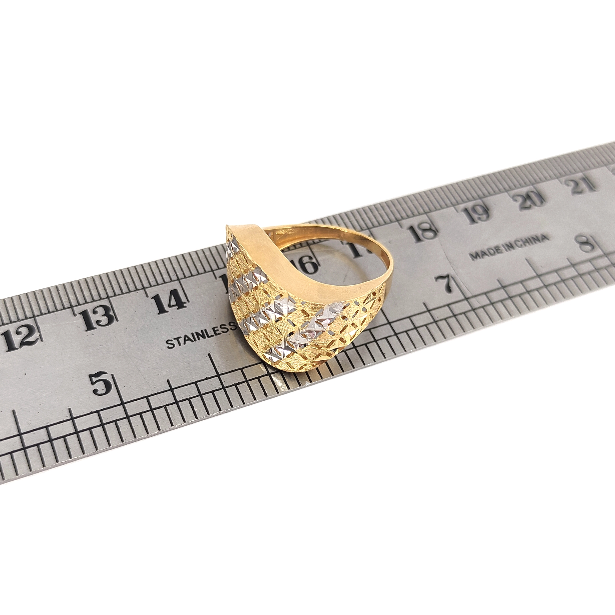 انگشتر طلا 18 عیار زنانه طلا و جواهرسازی افرا مدل آراس 247