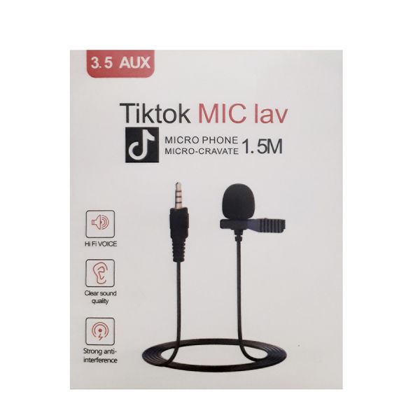 میکروفن یقه ای مدل TikTok-mic-lav