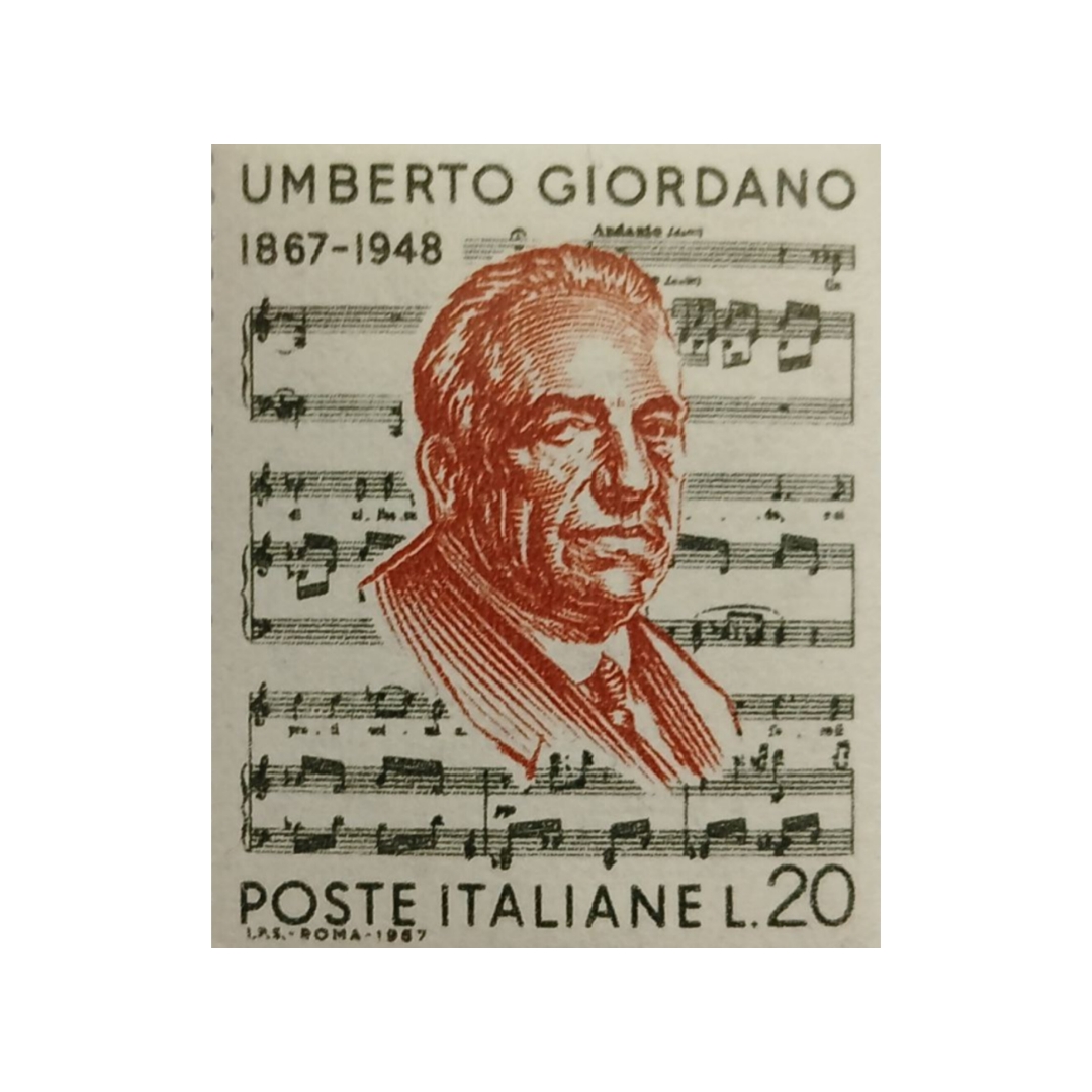 تمبر یادگاری مدل جوردانو آهنگساز ایتالیا
