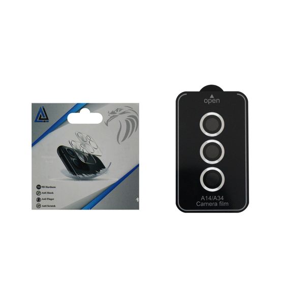 محافظ لنز دوربین مدل شابلون دار فلزی مناسب برای گوشی موبایل سامسونگ  Galaxy A14 / A24 / A34 / A54  