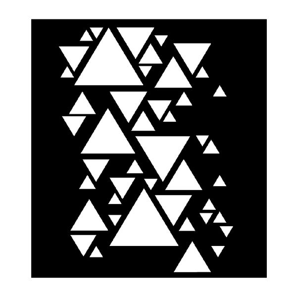  شابلون باتیس آرت طرح مثلث کد 50-68