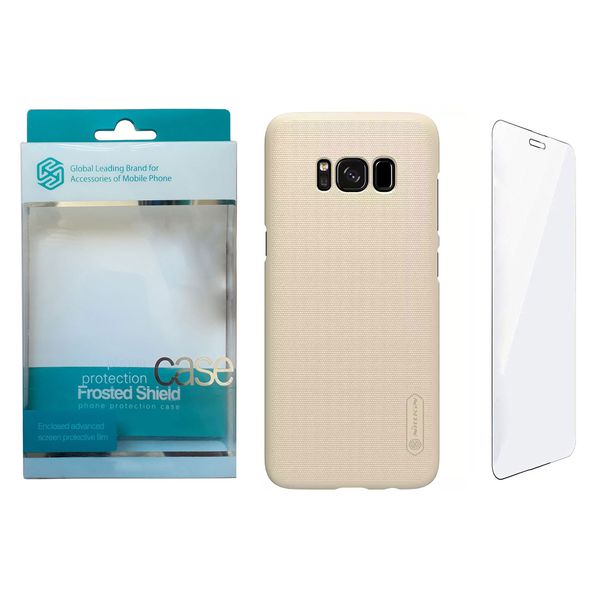 کاور نیلکین مدل Frosted Shield کد S9484 مناسب برای گوشی موبایل سامسونگ Galaxy S8 Plus به همراه محافظ صفحه نمایش