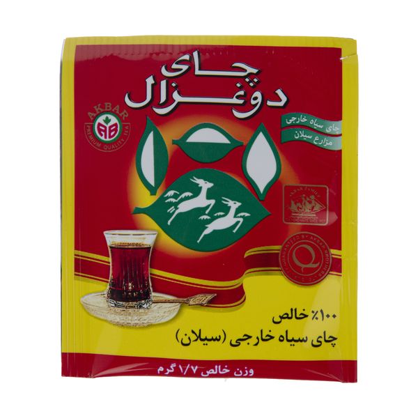 چای سیاه کیسه ای دوغزال - 1.7 گرم بسته 500 عددی 