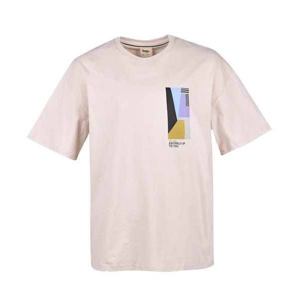 تی شرت آستین کوتاه مردانه بادی اسپینر مدل 5378 کد 1 رنگ کرم