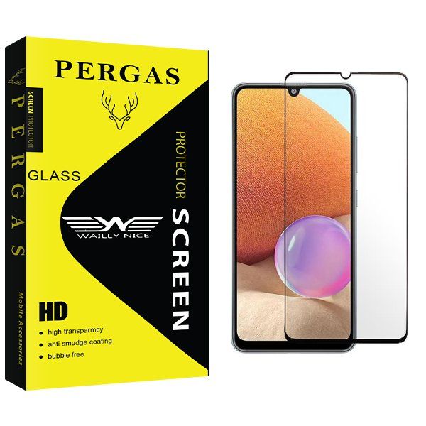 محافظ صفحه نمایش شیشه ای وایلی نایس مدل Pergas Full مناسب برای گوشی موبایل سامسونگ Galaxy A32 4G