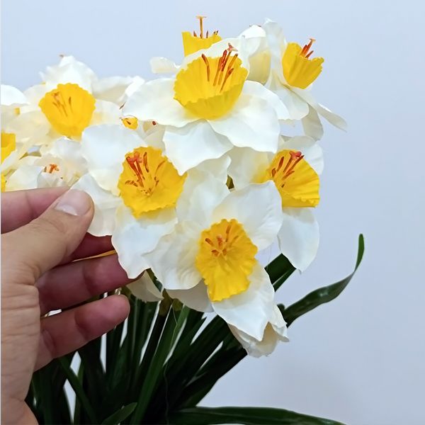گل مصنوعی مدل بوته نرگس