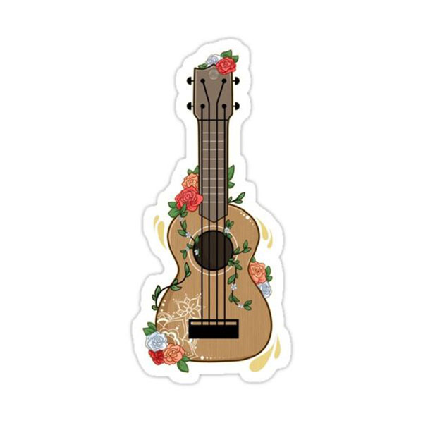 استیکر لپ تاپ سهیلا جایروندی مدل گیتار
