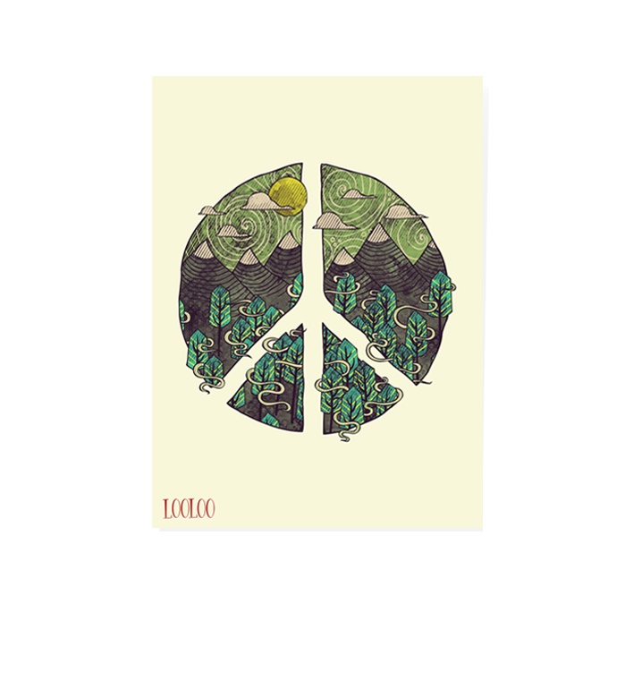 کارت پستال لولو مدل صلح کد 05