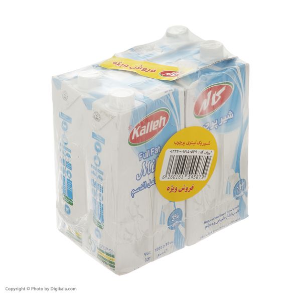 شیر پر چرب کاله - 1 لیتر بسته 4 عددی 