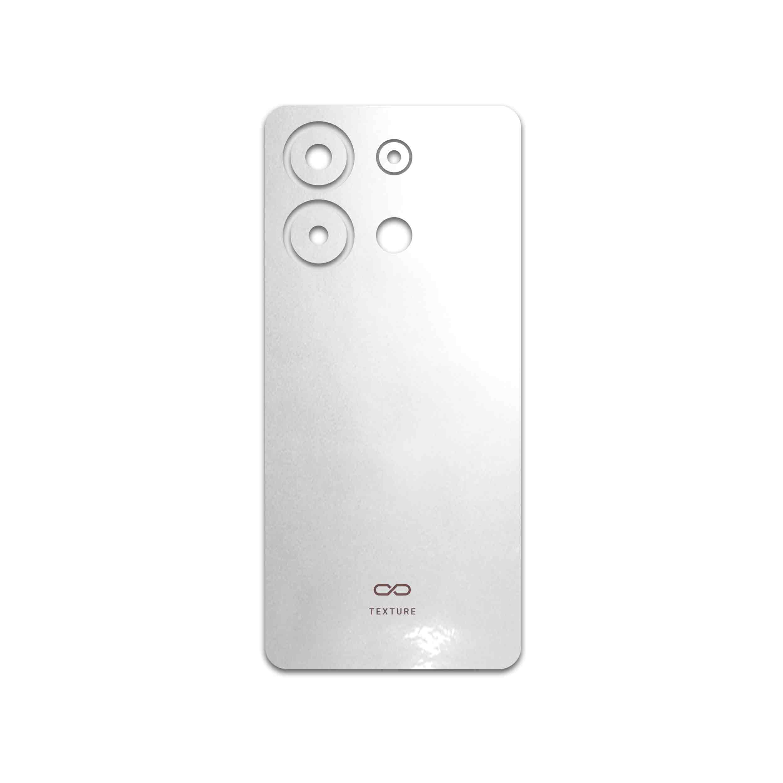 برچسب پوششی ماهوت مدل Metallic-White مناسب برای گوشی موبایل شیائومی Redmi Note 13 4G