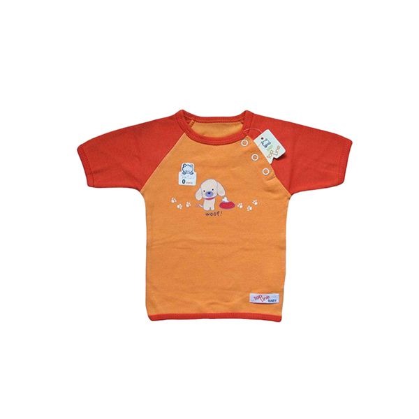 تی شرت آستین کوتاه نوزادی تاپ لاین مدل هاپو کد DT01