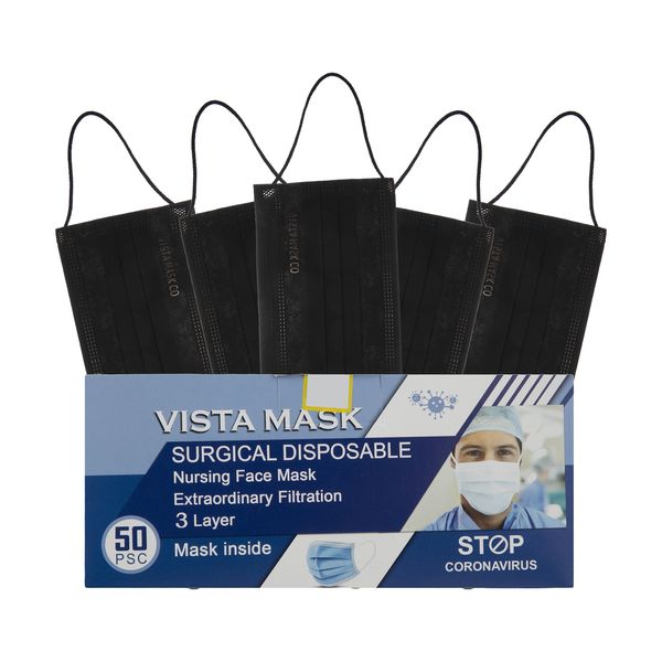 ماسک تنفسی ویستا ماسک مدل V01 کد 13 بسته 50 عددی