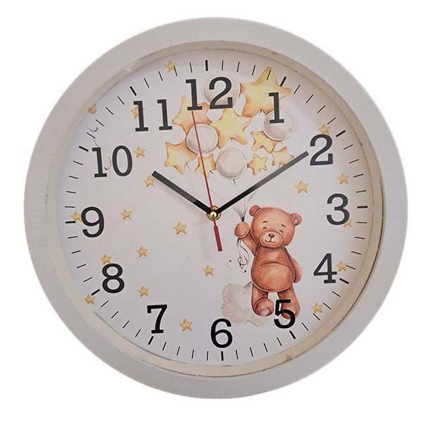 ساعت دیواری کودک مدل خرس کد 4021222