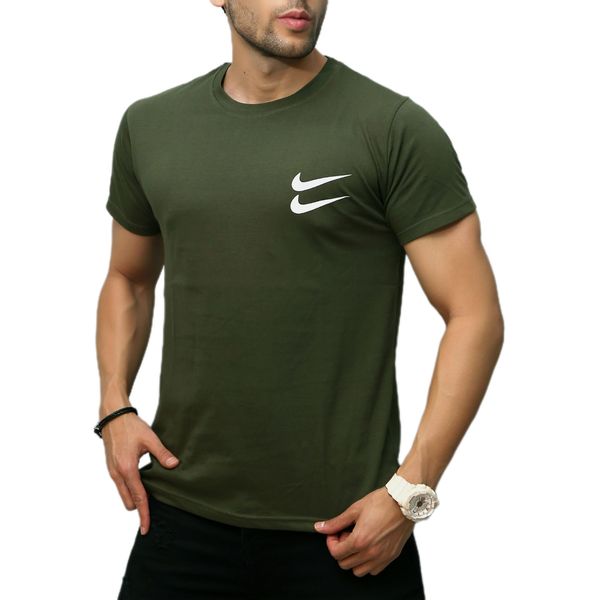 تی شرت آستین کوتاه مردانه مدل 2NIK_SBZ