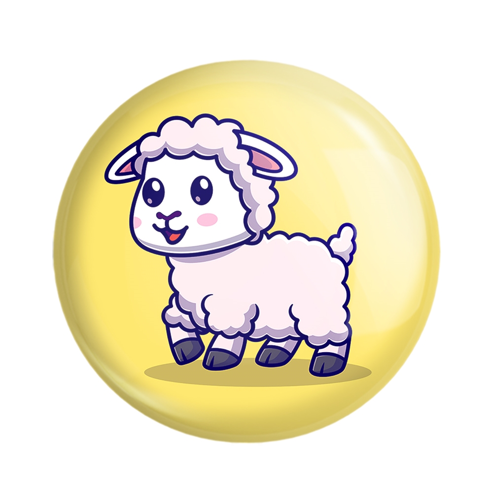 مگنت خندالو مدل حیوانات بامزه گوسفند کد 29654