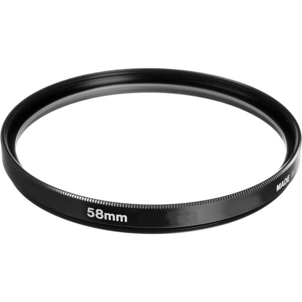 لنز دوربین کانن مدل  لنز کانن EF-S 18-55mm f/3.5-5.6 III به همراه فیلتر یو وی 58 کانن و درب 58 کانن