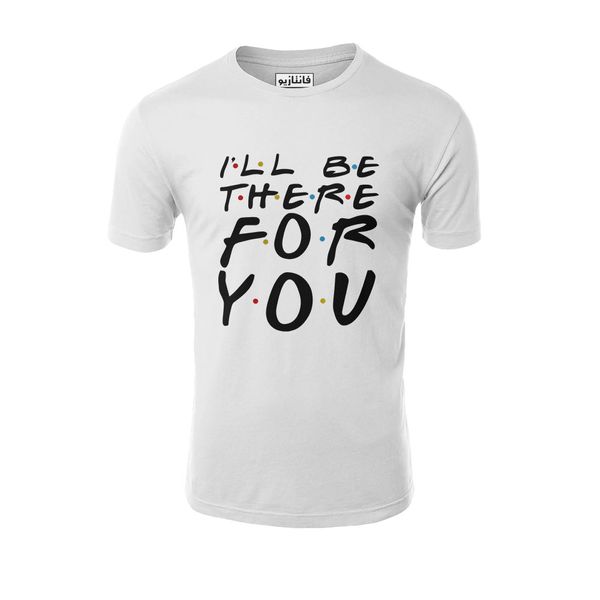 تی شرت آستین کوتاه مردانه فانتازیو مدل 111 طرح فرندز کد FR01