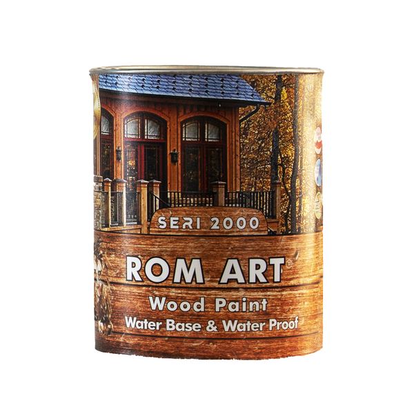 رنگ چوب پوشش کامل مشکی روم آرت کد 2238 حجم 4 لیتر
