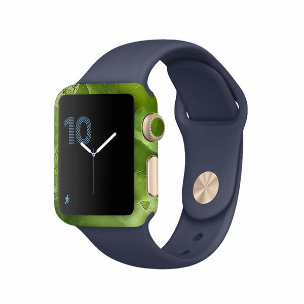 برچسب ماهوت طرح Green_Crystal_Marble مناسب برای اپل واچ Watch 2 42mm
