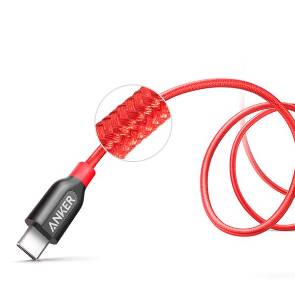 کابل تبدیل USB-C به USB-C انکر مدل PowerLine Plus طول 0.9 متر