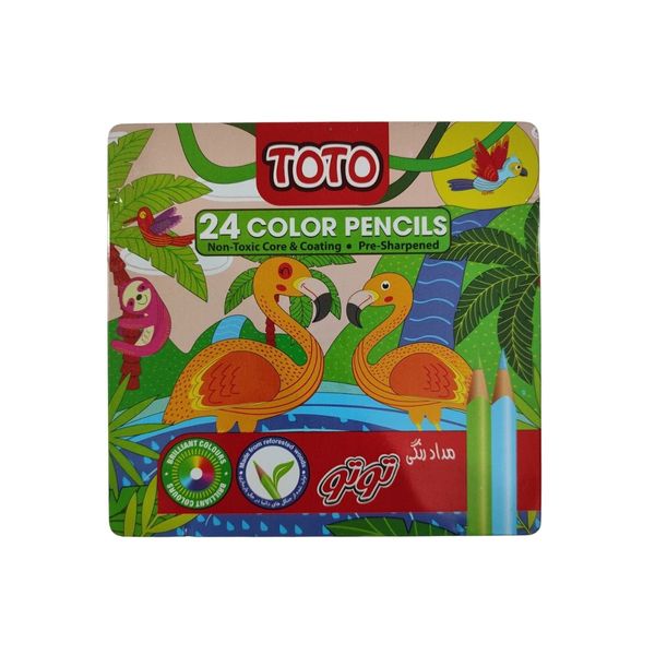 مداد رنگی 24 رنگ توتو کد 007