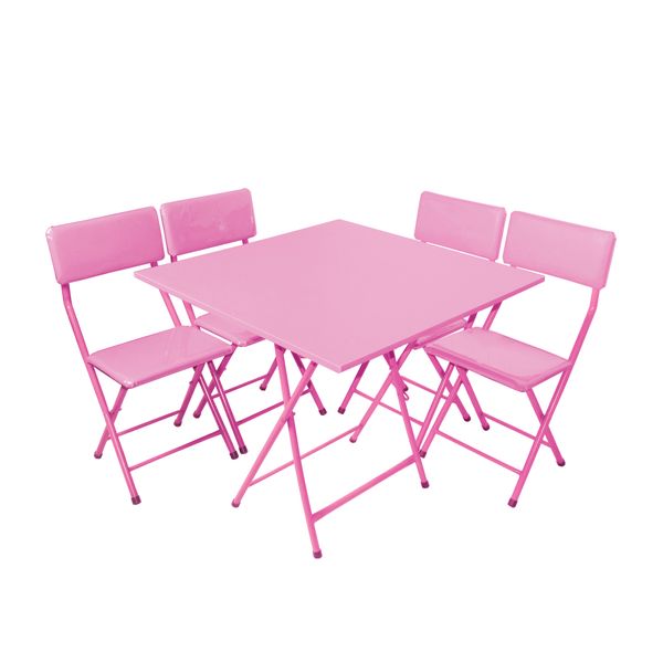 میز و صندلی ناهارخوری 4نفره میزیمو مدل تاشو کد 5595