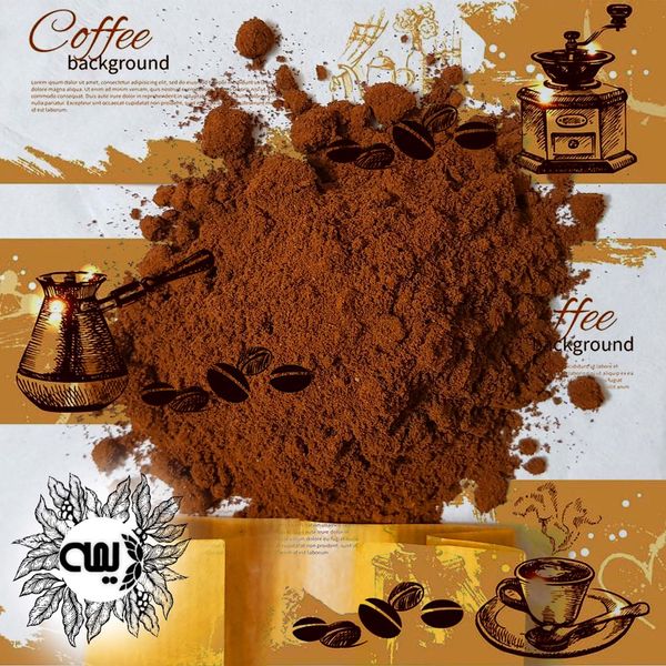 پودر قهوه دارک 80%روبوستا 20%عربیکا دیمه - 250 گرم