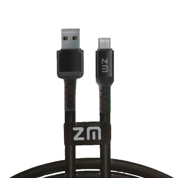 کابل تبدیل USB به microUSB زد ام مدل Soft Data Cable طول 1 متر