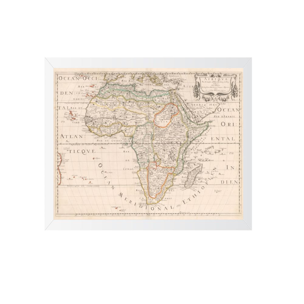 تابلو مدل نقشه آفریقا