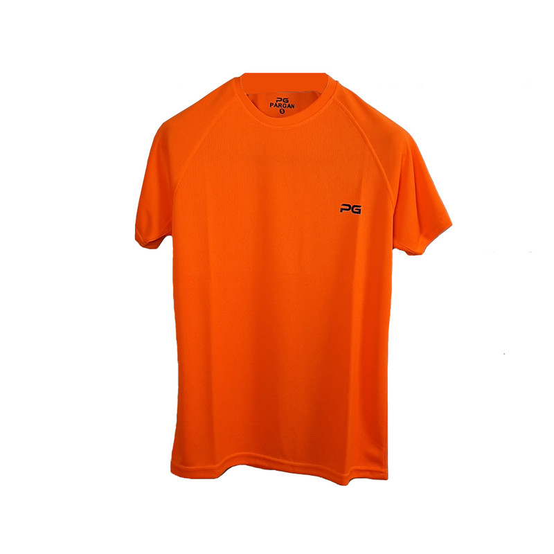 تی شرت ورزشی مردانه پرگان مدل آسا رنگ نارنجی