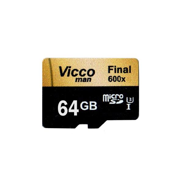 کارت حافظه microSDXC ویکو من مدل Final 600X Plus کلاس 10 استاندارد UHS-I U3 سرعت 90MBps ظرفیت 64گیگابایت