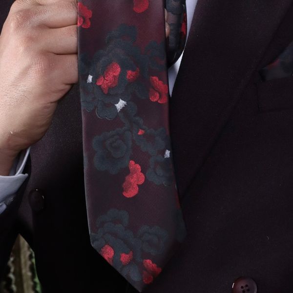 ست کراوات و دستمال جیب مردانه نسن مدل TM2