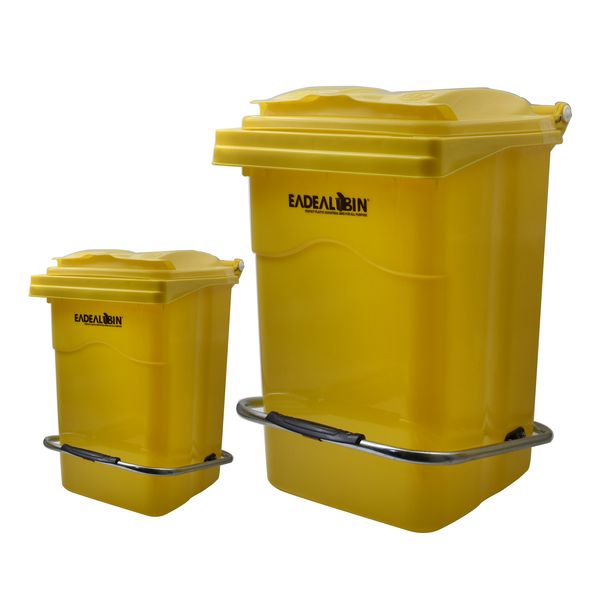 سطل زباله پدالی ایده آل مدل 12 و 60 لیتری مجموعه دو عددی