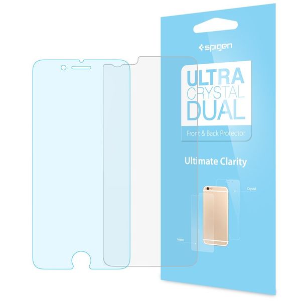 محافظ صفحه نمایش اسپیگن مدل Ultra Crystal Dual مناسب برای گوشی موبایل اپل iPhone 6/6s بسته 2 عددی