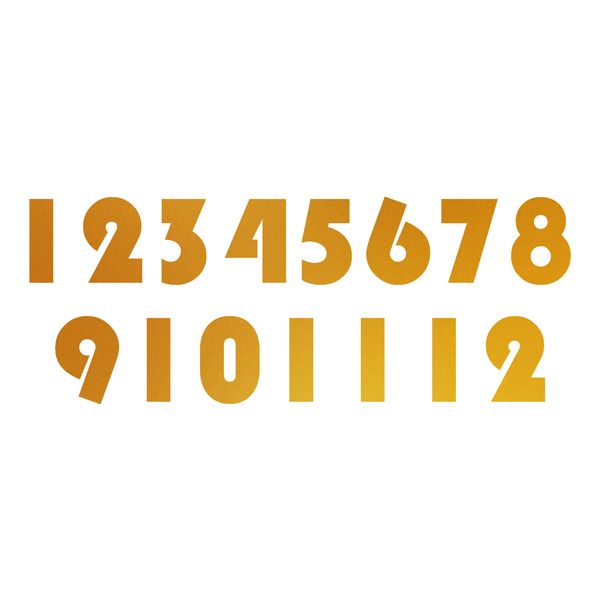 اعداد ساعت دیواری مدل 4cm کد C48-1 مجموعه 15 عددی