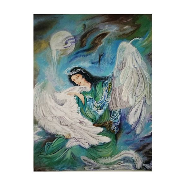 تابلو نقاشی طرح فرشته کد 22