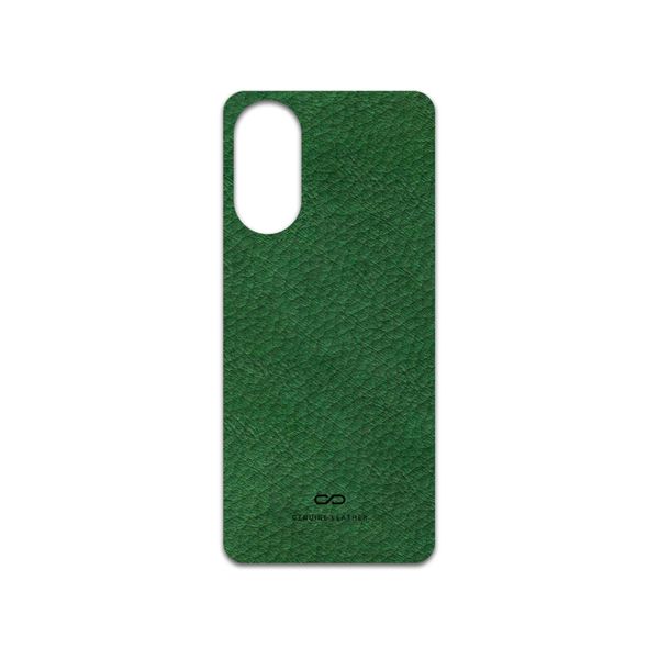 برچسب پوششی ماهوت مدل Green-Leather مناسب برای گوشی موبایل اپو A78 4G